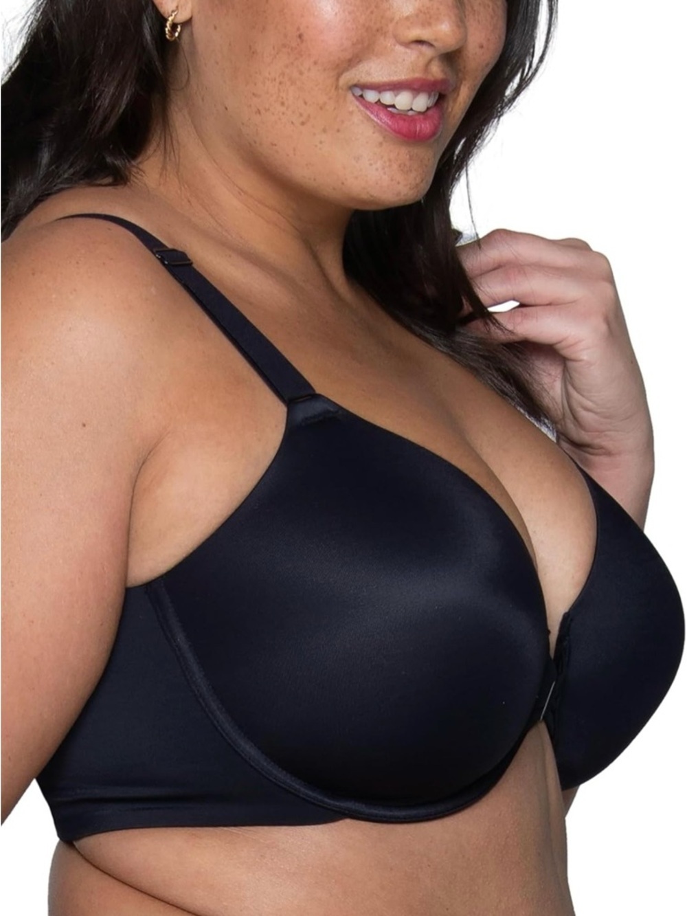 New Vanity Fair Bra Size 40C Full Figure Beauty Back Smoothing Bra , Black - Picture 2 of 9